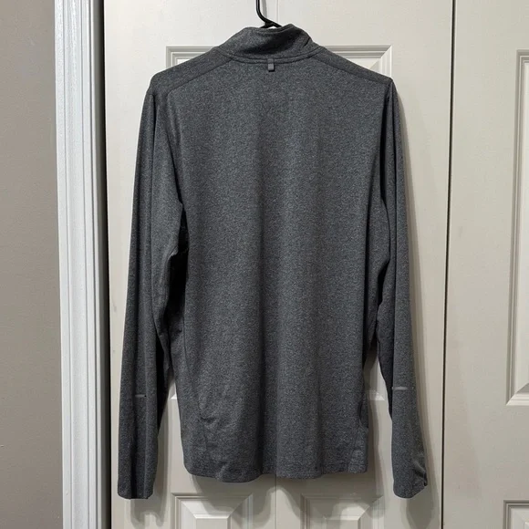 Nike NWOT❤️ Charcoal Quarter Zip Pullover with Orange Accent. - Picture 9 of 9